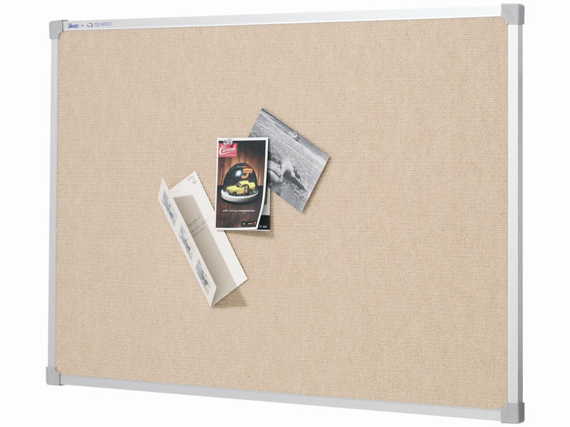 Quartet Penrite Pinboard Beige Aluminium Frame 600 x 900mm