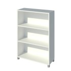 Bookcase 3 Tier 800Wx300Dmm White image
