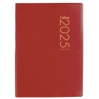 Collins 2025 Diary Week To View Pocket A7 Red image