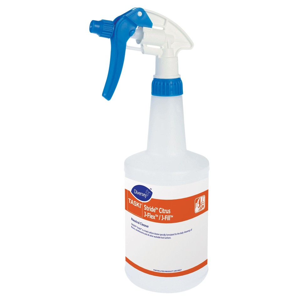 TASKI Stride HC J-Fill and Citrus J-Flex 1L Empty Spray Bottle Kit