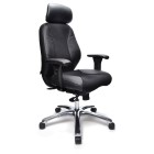 Everest Executive Chair 3 Lever High Back Black PU image