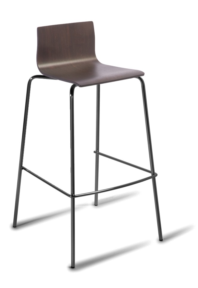 Eden Cruise Dark Oak 4-leg Bar Stool