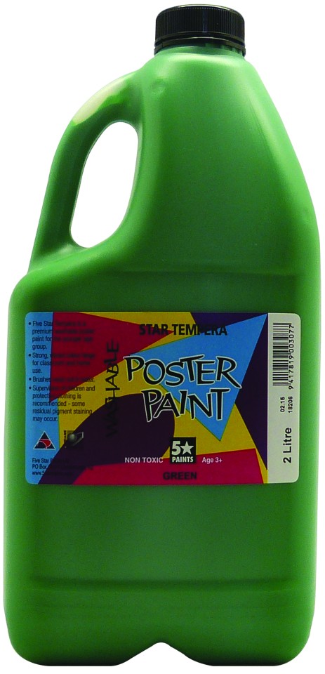 5 Star Tempera Poster Paint 2 Litre