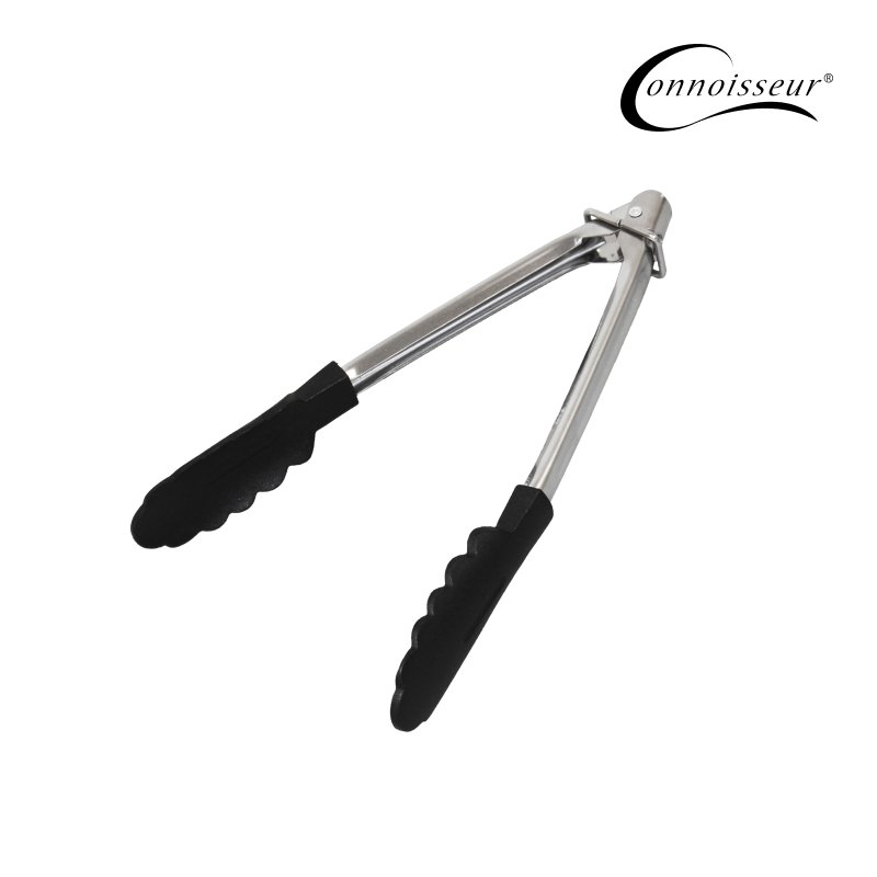 Stainless Steel Tongs With Non-stick Head 23cm