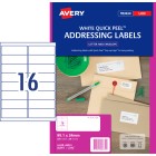 Avery Address Labels with Quick Peel for Laser Printers - 99.1 x 34 mm - 320 Labels (L7162) image