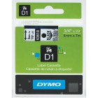 Dymo D1 Label Printer Tape 6mmx7m Black On Clear image