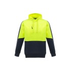 Syzmik Unisex Hi Vis Pullover Hoodie Yellow/ Navy Large image