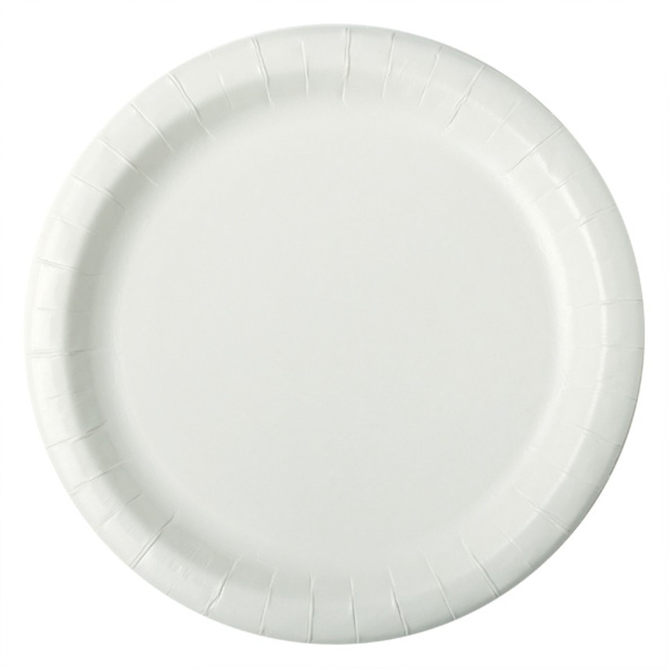 Huhtamaki Dinner Plate Paper 230mm White Pack 250
