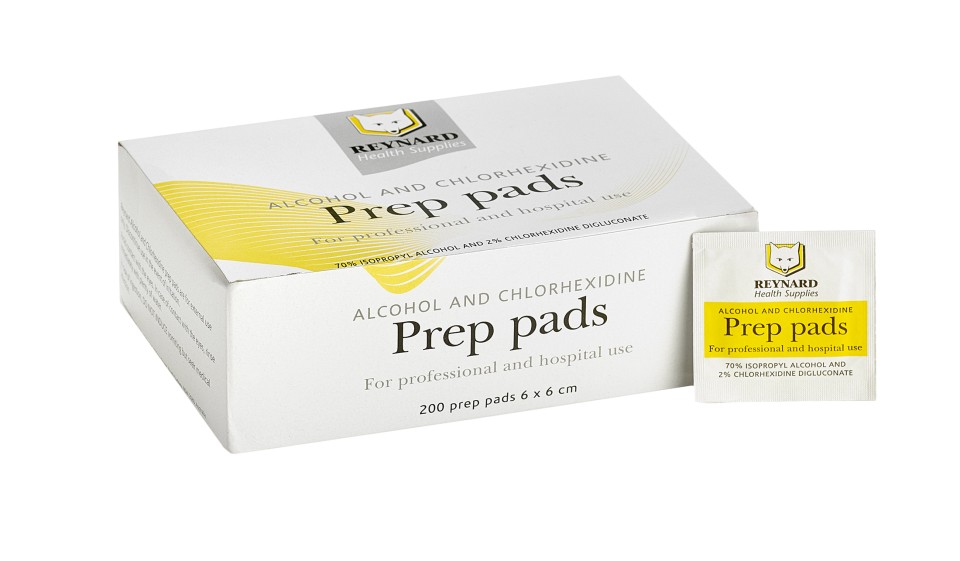 Reynard Alcohol Prep Pads Box 200 / Carton 25