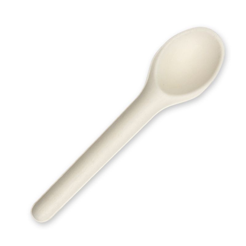 Biopak Compostable Bagasse Sugarcane Spoon 150mm White Carton 1000