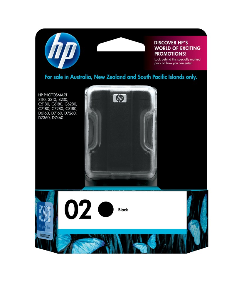 HP Ink Cartridge 02 Black