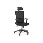 Tone Mesh Chair Black With Headrest image