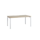 Mobel Novah Straight Desk White Frame image