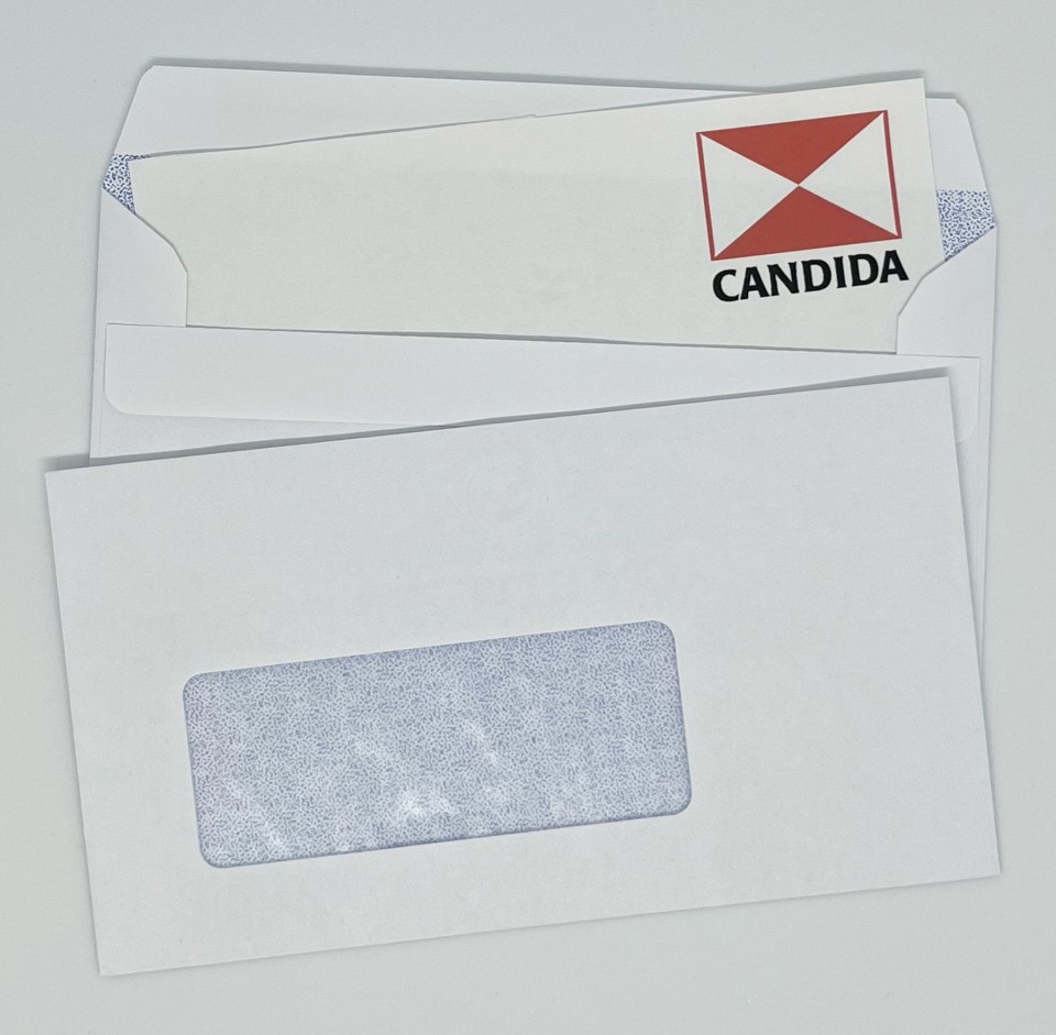 Candida Banker Envelope Window Self-Seal 1111 9S 92mmx165mm White Box 500