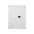 NXP Document Wallet Polypropylene A4 Translucent Binder Strip Clear image