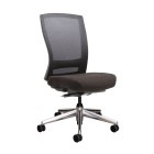 Buro Mentor Chair Polished Base Without Arms Black image