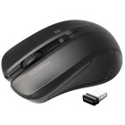 Promate Ergonomic Wireless Mouse With Ambidextrous Design Black image