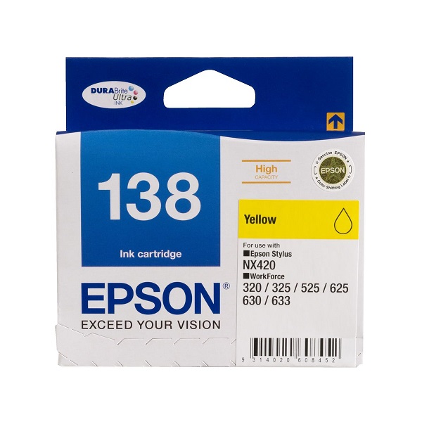 Epson Ink Cartridge 138 Yellow