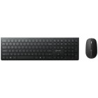 Alogic Echelon Usb-c Rechargeable Bluetooth Full Size Keyboard For Windows Us Mouse Combo Black image