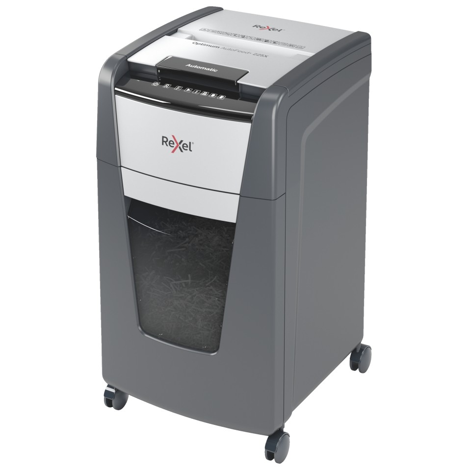 Rexel Optimum Shredder Autofeed Cross Cut 225x