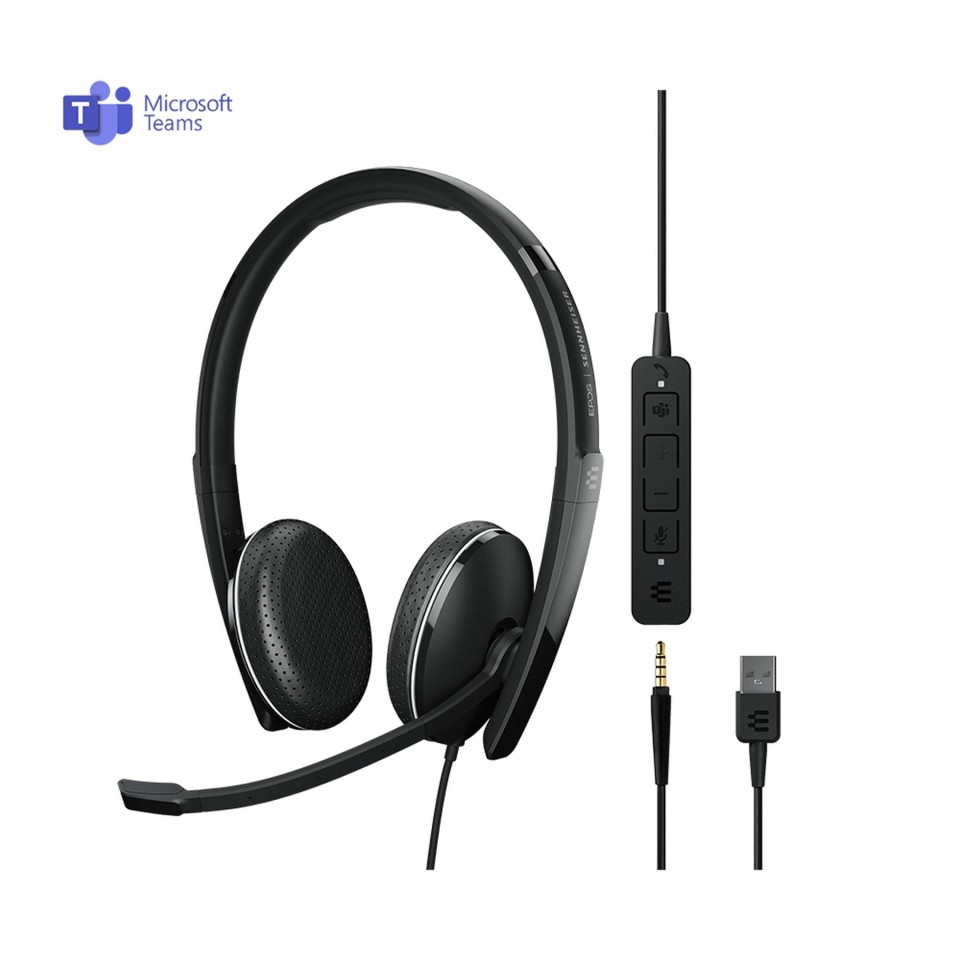 Epos Sennheiser Adapt 165t Usb Ii Stereo Headset Ms Teams & 3.5mm