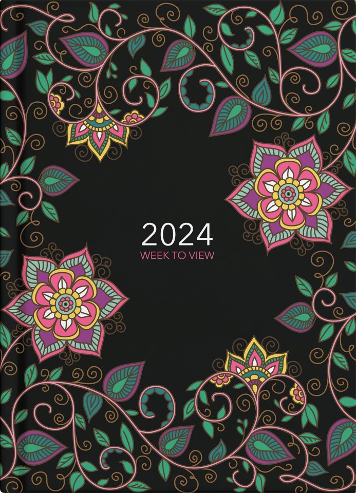 Collins 2024 Kaleidoscope A63 Pocket Diary Week To View