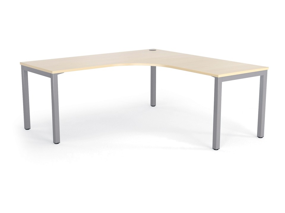 Cubit Workstation 1800Wx1800Wx700Dmm Nordic Maple Top / Silver Frame