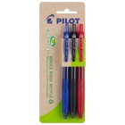 Pilot Begreen G-Knock Gel Ink Pen Retractable Fine Assorted Colours Pack 3 image
