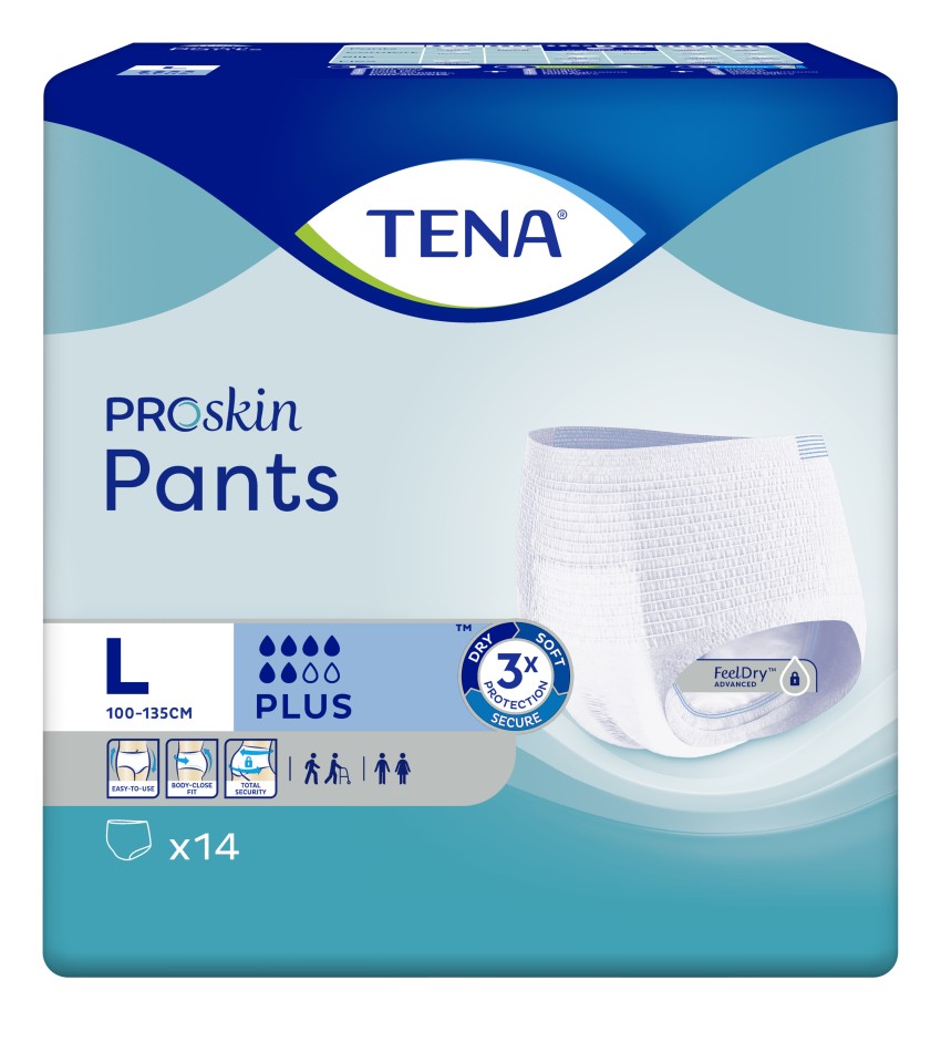 Tena Pants Plus Large Pack of 14 792613