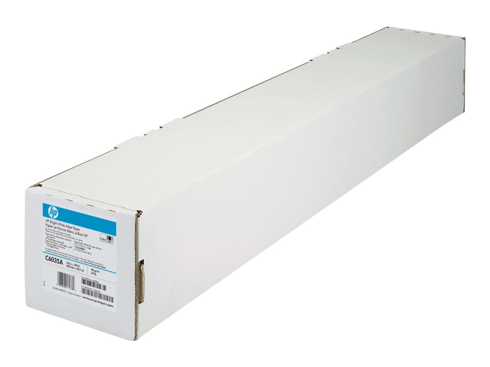 HP C6035A A1 610mmx45m Ijet Btwht Paper 90gsm Roll