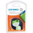 Dymo Letratag Label Printer Paper Tape 12mm X 4m White 2 Pack image