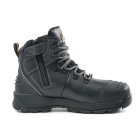 Bison Xt Zip Side Lace Up Boot Black image