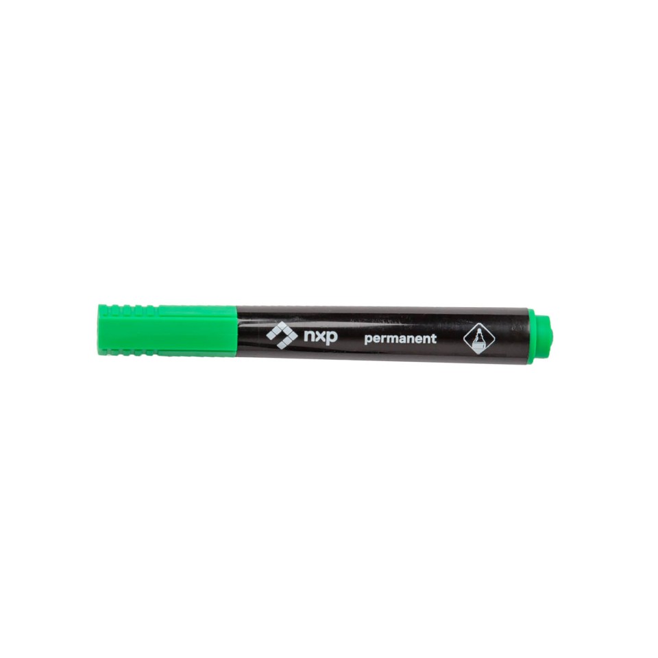 NXP Permanent Marker Bullet Tip 2.5mm Green Box 12