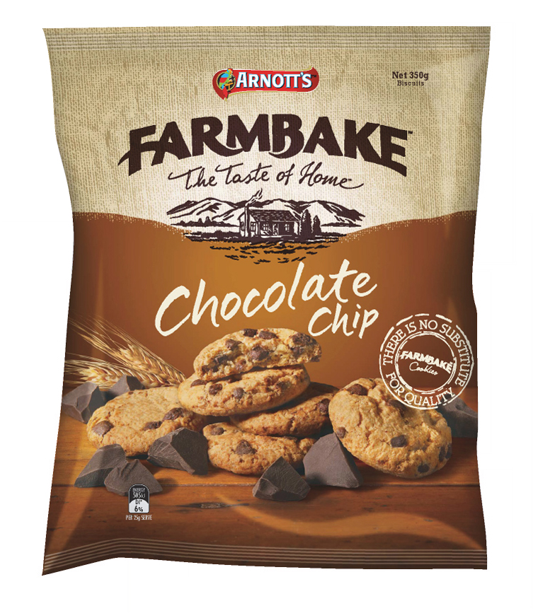 Arnotts Farmbake Cookies Chocolate Chip 310g