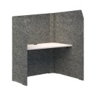 Sonic Focus Pod R/hand 1300/1500h x 1200l x 1000/625d Marble Snow image