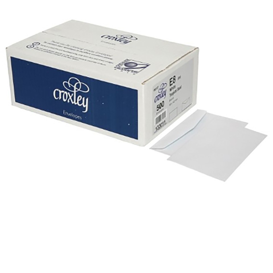 Croxley FSC Mix Credit Envelope E8 Tropical Seal White Box 500