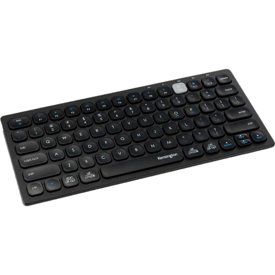 Kensington Multi Device Dual Wireless Compact Keyboard Black