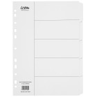 Icon Dividers Cardboard 5 Tab A4 White