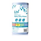 Livi Cloth Wipe Blue 90 Sheets per Roll 6004 Carton of 4