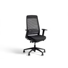 Brava Task Chair 2 Lever w/ Arms High Back Black Mesh image