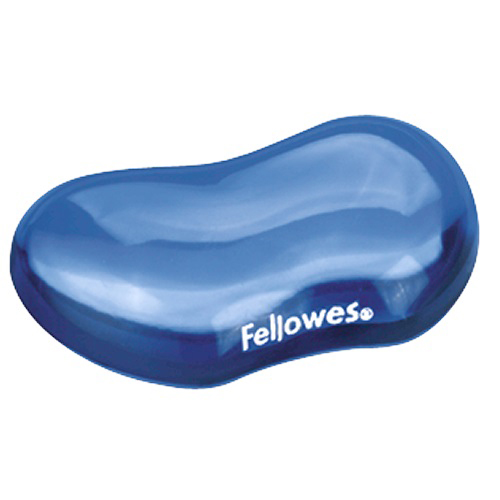 Fellowes Crystal Gel Wrist Rest Flex Rest Blue