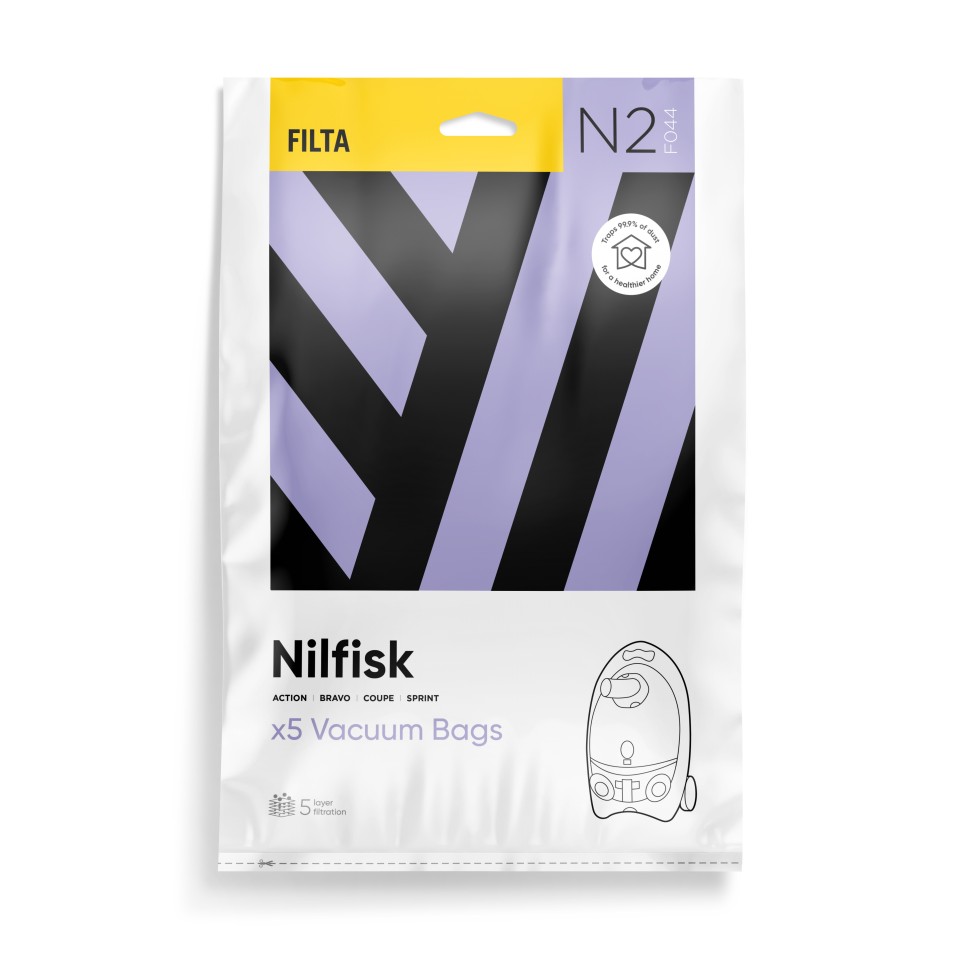 Nilfisk Sprint F044 Vacuum Bag Pack of 5 10018