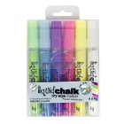 Texta Liquid Chalk Marker Dry-Wipe Bullet Tip 4.5mm Assorted Colours Pack 6 image