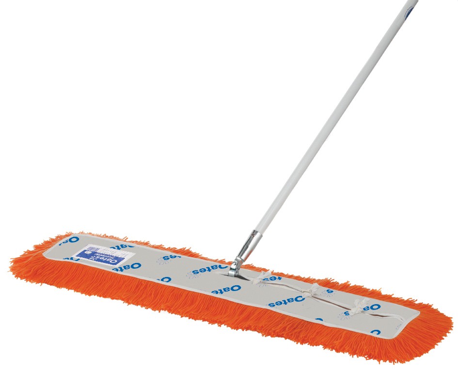 Oates Orange & White Modacrylic Dust Control Mop Complete 91cm