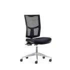 Knights Urban Mesh Chair Alloy Base Black image