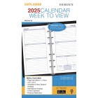 Debden Dayplanner 2025 Diary Refill Week To View Personal image