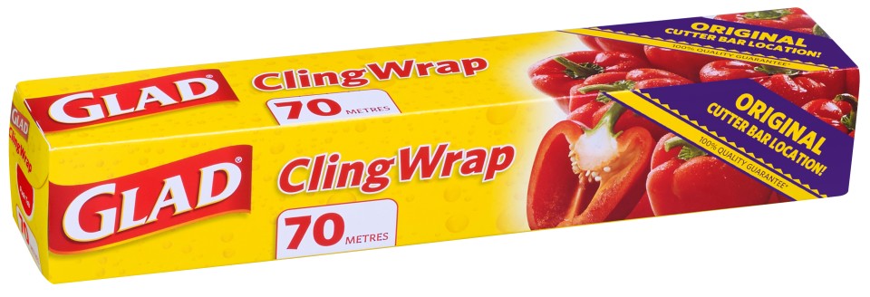 Glad Wrap Plastic Foodwrap Dispenser 290mmx70m Each