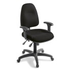 Spectrum 3 Task Chair 3 Lever With Arms High Back Long/Wide Seat Black image