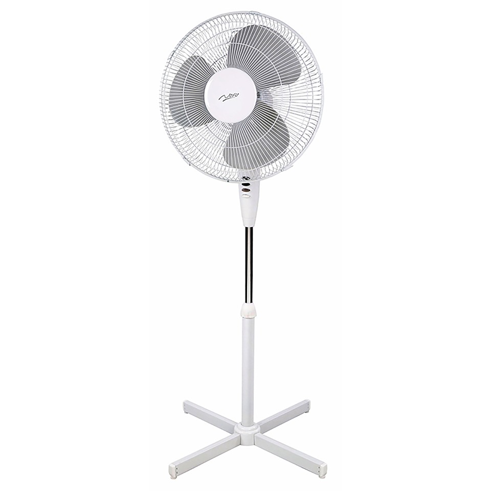 Nero Pedestal Fan 40cm White