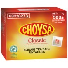 Choysa Classic Tea Bags Tagless Black Tea 1.1kg Box 500